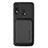 Funda Silicona Carcasa Ultrafina Goma con Magnetico S02D para Samsung Galaxy M10S Negro