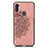 Funda Silicona Carcasa Ultrafina Goma con Magnetico S02D para Samsung Galaxy M11 Oro Rosa