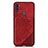 Funda Silicona Carcasa Ultrafina Goma con Magnetico S02D para Samsung Galaxy M11 Rojo