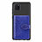 Funda Silicona Carcasa Ultrafina Goma con Magnetico S02D para Samsung Galaxy M60s Azul