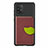 Funda Silicona Carcasa Ultrafina Goma con Magnetico S02D para Samsung Galaxy M80S Marron