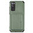 Funda Silicona Carcasa Ultrafina Goma con Magnetico S02D para Samsung Galaxy S20 FE 4G Verde