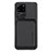 Funda Silicona Carcasa Ultrafina Goma con Magnetico S02D para Samsung Galaxy S20 Ultra 5G Negro