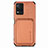 Funda Silicona Carcasa Ultrafina Goma con Magnetico S02D para Vivo Y21 Marron