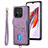 Funda Silicona Carcasa Ultrafina Goma con Magnetico S02D para Xiaomi Poco C55 Morado