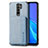 Funda Silicona Carcasa Ultrafina Goma con Magnetico S02D para Xiaomi Redmi 9 Azul
