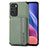 Funda Silicona Carcasa Ultrafina Goma con Magnetico S02D para Xiaomi Redmi K40 Pro+ Plus 5G Verde