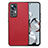 Funda Silicona Carcasa Ultrafina Goma con Magnetico S02D para Xiaomi Redmi K50 Ultra 5G Rojo