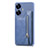 Funda Silicona Carcasa Ultrafina Goma con Magnetico S03D para Realme C55 Azul