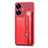 Funda Silicona Carcasa Ultrafina Goma con Magnetico S03D para Realme C55 Rojo