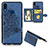 Funda Silicona Carcasa Ultrafina Goma con Magnetico S03D para Samsung Galaxy A10s Azul