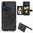 Funda Silicona Carcasa Ultrafina Goma con Magnetico S03D para Samsung Galaxy A10s Negro