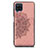 Funda Silicona Carcasa Ultrafina Goma con Magnetico S03D para Samsung Galaxy A12 Nacho Oro Rosa