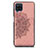 Funda Silicona Carcasa Ultrafina Goma con Magnetico S03D para Samsung Galaxy A12 Oro Rosa