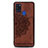 Funda Silicona Carcasa Ultrafina Goma con Magnetico S03D para Samsung Galaxy A21s Marron