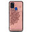 Funda Silicona Carcasa Ultrafina Goma con Magnetico S03D para Samsung Galaxy A21s Oro Rosa