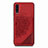 Funda Silicona Carcasa Ultrafina Goma con Magnetico S03D para Samsung Galaxy A30S Rojo