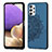 Funda Silicona Carcasa Ultrafina Goma con Magnetico S03D para Samsung Galaxy A32 5G Azul