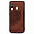 Funda Silicona Carcasa Ultrafina Goma con Magnetico S03D para Samsung Galaxy A60 Marron