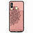 Funda Silicona Carcasa Ultrafina Goma con Magnetico S03D para Samsung Galaxy A60 Oro Rosa