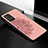 Funda Silicona Carcasa Ultrafina Goma con Magnetico S03D para Samsung Galaxy A72 5G Oro Rosa