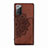 Funda Silicona Carcasa Ultrafina Goma con Magnetico S03D para Samsung Galaxy Note 20 5G Marron