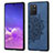 Funda Silicona Carcasa Ultrafina Goma con Magnetico S03D para Samsung Galaxy S10 Lite Azul