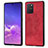 Funda Silicona Carcasa Ultrafina Goma con Magnetico S03D para Samsung Galaxy S10 Lite Rojo