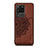 Funda Silicona Carcasa Ultrafina Goma con Magnetico S03D para Samsung Galaxy S20 Ultra 5G Marron