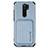 Funda Silicona Carcasa Ultrafina Goma con Magnetico S03D para Xiaomi Redmi 9 Azul