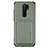 Funda Silicona Carcasa Ultrafina Goma con Magnetico S03D para Xiaomi Redmi 9 Prime India Verde