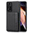 Funda Silicona Carcasa Ultrafina Goma con Magnetico S03D para Xiaomi Redmi Note 11 Pro+ Plus 5G Negro