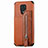 Funda Silicona Carcasa Ultrafina Goma con Magnetico S03D para Xiaomi Redmi Note 9 Pro Marron