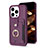 Funda Silicona Carcasa Ultrafina Goma con Magnetico S04D para Apple iPhone 13 Pro Max Morado