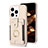 Funda Silicona Carcasa Ultrafina Goma con Magnetico S04D para Apple iPhone 13 Pro Max Oro