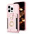 Funda Silicona Carcasa Ultrafina Goma con Magnetico S04D para Apple iPhone 15 Pro Oro Rosa