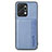 Funda Silicona Carcasa Ultrafina Goma con Magnetico S04D para Huawei Honor X7a Azul