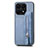 Funda Silicona Carcasa Ultrafina Goma con Magnetico S04D para Huawei Honor X8a 4G Azul