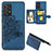 Funda Silicona Carcasa Ultrafina Goma con Magnetico S04D para Samsung Galaxy A52 5G Azul