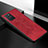Funda Silicona Carcasa Ultrafina Goma con Magnetico S04D para Samsung Galaxy A91 Rojo