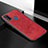 Funda Silicona Carcasa Ultrafina Goma con Magnetico S04D para Samsung Galaxy M21 Rojo