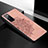 Funda Silicona Carcasa Ultrafina Goma con Magnetico S04D para Samsung Galaxy S20 FE 4G Oro Rosa