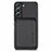 Funda Silicona Carcasa Ultrafina Goma con Magnetico S04D para Samsung Galaxy S21 Plus 5G Negro