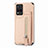 Funda Silicona Carcasa Ultrafina Goma con Magnetico S04D para Vivo Y21 Oro