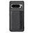 Funda Silicona Carcasa Ultrafina Goma con Magnetico S05D para Google Pixel 8 Pro 5G Negro