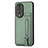 Funda Silicona Carcasa Ultrafina Goma con Magnetico S05D para Huawei Honor 80 5G Verde