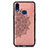 Funda Silicona Carcasa Ultrafina Goma con Magnetico S05D para Samsung Galaxy A10s Oro Rosa