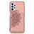 Funda Silicona Carcasa Ultrafina Goma con Magnetico S05D para Samsung Galaxy A32 5G Oro Rosa