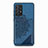 Funda Silicona Carcasa Ultrafina Goma con Magnetico S05D para Samsung Galaxy A52 4G Azul