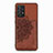 Funda Silicona Carcasa Ultrafina Goma con Magnetico S05D para Samsung Galaxy A52 4G Marron